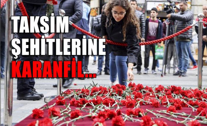Terör şehitleri anılıyor! İstiklal'e kırmızı karanfil
